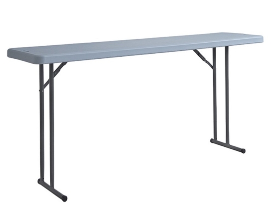 Τραπέζι Catering-Συνεδρίου Bach 01-01-362 Πτυσσόμενο 183x46x74cm Grey