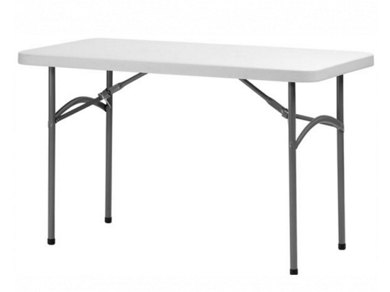Τραπέζι Catering-Συνεδρίου Lubeck 01-01-936 Πτυσσόμενο 122x61x74cm White