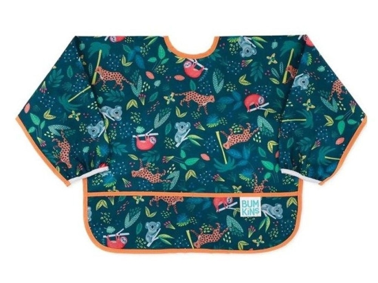 Σαλιάρα Με Μανίκια Jungle 35x33 Green Bumkins Πολυέστερ