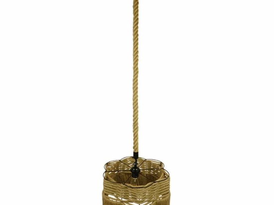 Φωτιστικό Οροφής Tondo 01604 1xΕ27 Φ38x21cm Beige GloboStar