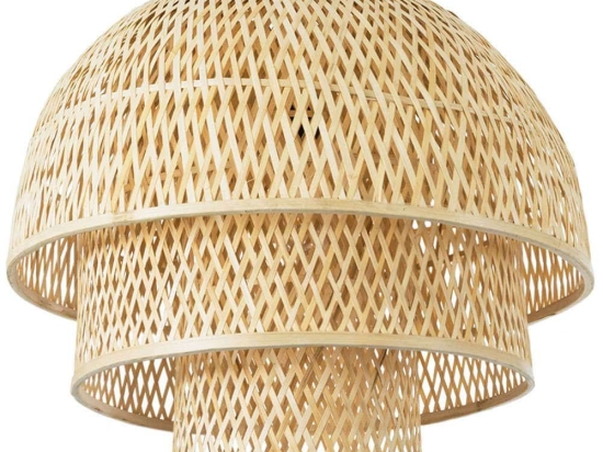 Φωτιστικό Οροφής Hiroka Boho 01836 Φ60x50cm 1xE27 Beige GloboStar