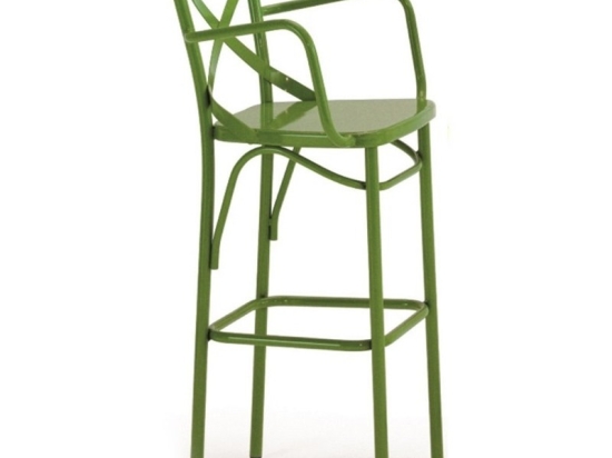 Σκαμπό Μπαρ Vaterlo/SB 02-00-0472 49x53x111cm Green