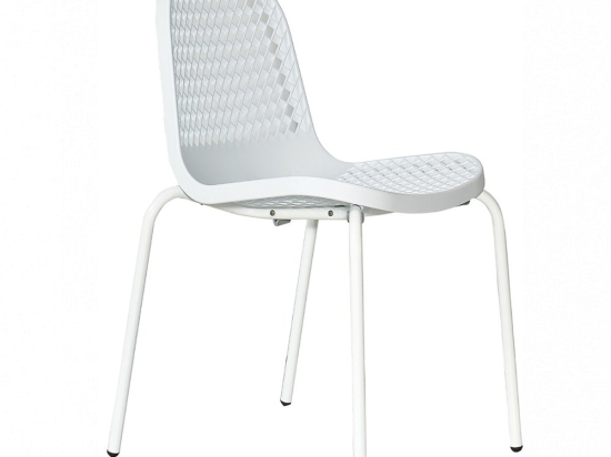 Καρέκλα Nervi 02-00-0478 58x53x80cm White