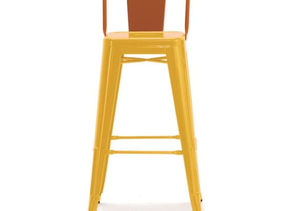 Σκαμπό Μπαρ Dolix/SB2 02-00-0628 44x43x95cm Yellow