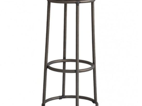 Σκαμπό Μπαρ Vino 02-00-0813 Φ42x80cm Anthracite-Walnut