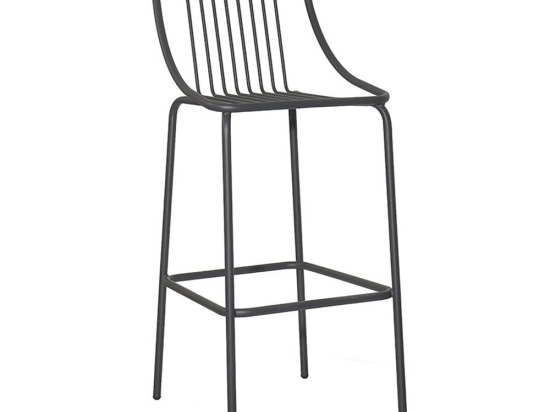 Σκαμπό Μπαρ Urania/S 02-00-0862 52x45x110cm Black