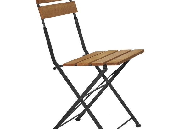 Καρέκλα Πτυσσόμενη Bistro/W 02-00-0996 49x43x85cm Black-Walnut