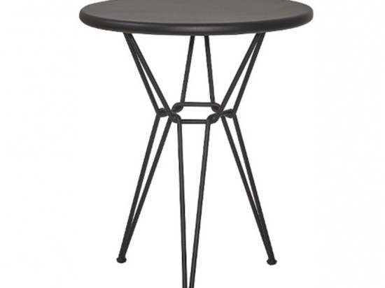 Τραπέζι Κήπου Cologne/T3-R60cm 02-00-1027 60x60x74cm Black