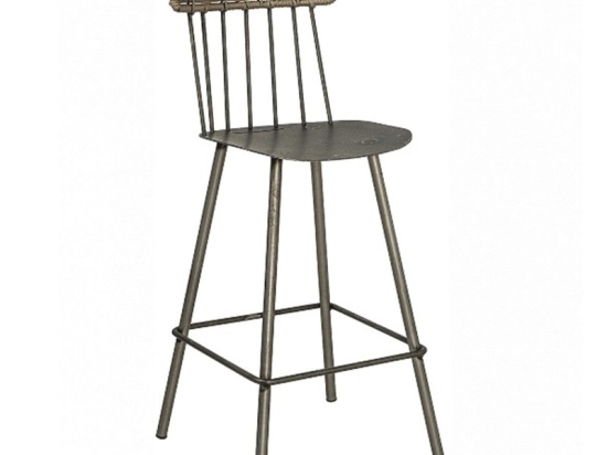 Σκαμπό Μπαρ Ariandy/S-R 02-00-1205 45x44x108cm Anthracite