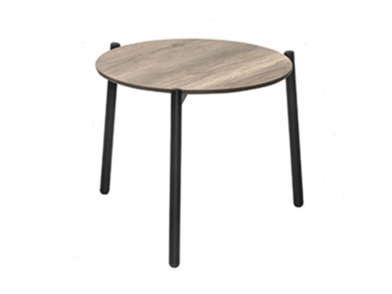 Τραπέζι Κήπου Ola/TC 02-00-1232 Φ49x41cm Black-Sonoma