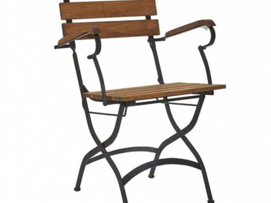 Καρέκλα Πτυσσόμενη Pablona/P-T 02-00-1245 55x 55x87cm Black-Walnut