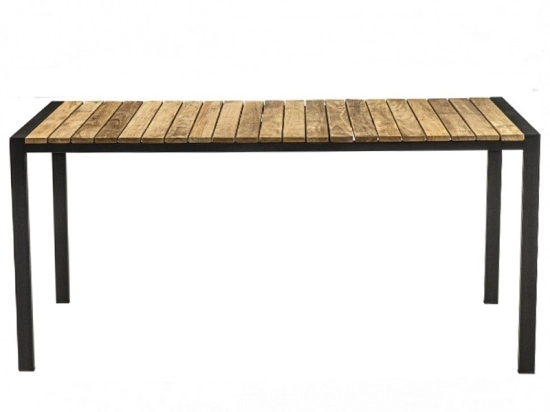 Τραπέζι Κήπου Falcon/T Table 02-00-1264 167x80x78cm Black-Teak