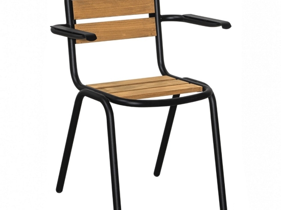 Καρέκλα Texas/P2-T 02-00-1349 48x59x82cm Black-Oak