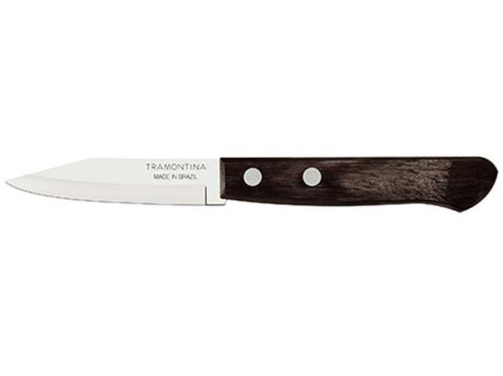 Μαχαίρι Ξεφλουδίσματος 020.21118.193 7,5cm Inox-Brown Ατσάλι,Polywood