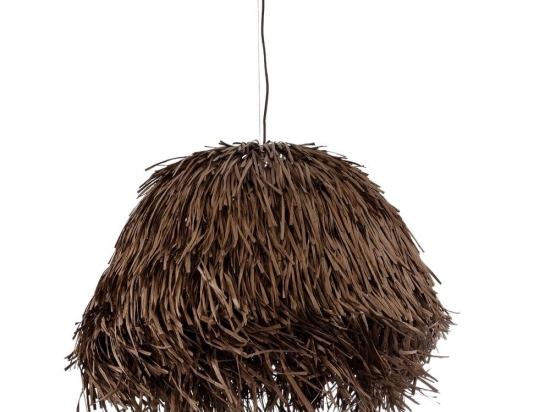 Φωτιστικό Οροφής Κρεμαστό Guadeloupe 02294 Boho 1xE27 IP20 70x45cm Dark Brown GloboStar