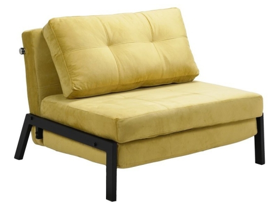 Πολυθρόνα - Κρεβάτι Fancy 024-000042 95x98x70cm Mustard