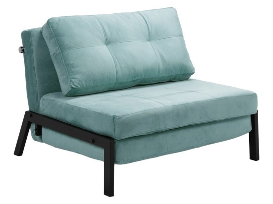 Πολυθρόνα - Κρεβάτι Fancy 024-000043 95x98x70cm Ciel