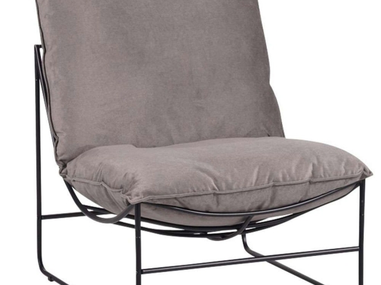 Πολυθρόνα Chopie 029-000221 77x90x83cm Grey-Black