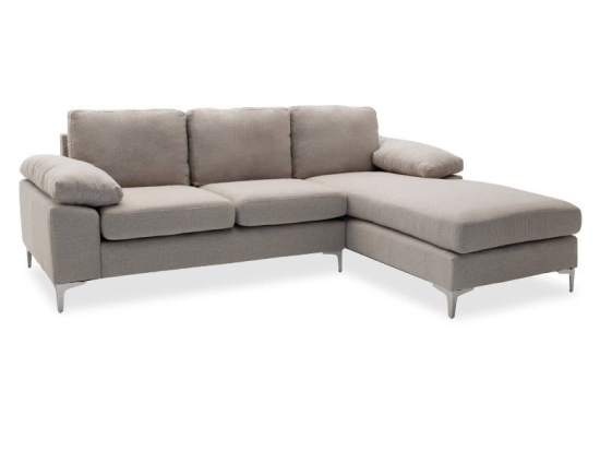 Καναπές Γωνιακός Cohen Αριστερή Corner 035-000033  Μπεζ 240x159x83 Ξύλο,Ύφασμα