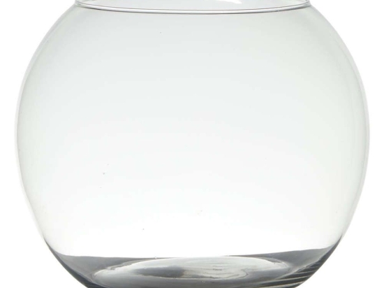 Βάζο 04.02713 Φ25x20cm Γυάλινο Clear Γυαλί