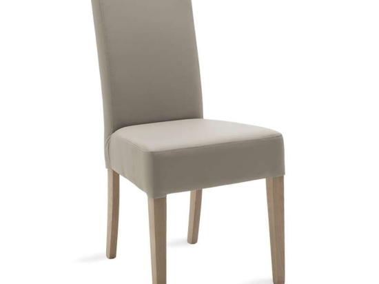 Καρέκλα Ditta 047-000034 53x50x88cm Light Grey Ξύλο,Τεχνόδερμα
