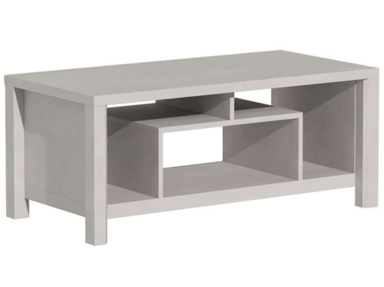 Τραπέζι Σαλονιού Tracy 049-000095 120x60x48,5cm White-Grey