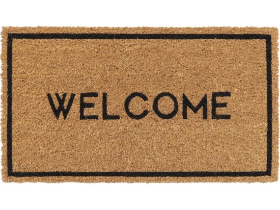 Πατάκι Εισόδου 05.862041002 Welcome Brown-Black 33X60