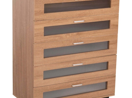 Συρταριέρα Thorgan HM9881.01 80x40x100cm Sonoma