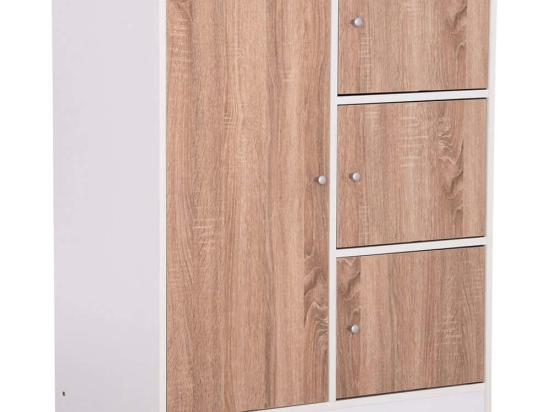 Ντουλάπι Matin HM2479.01 80x39,5x99,5cm Sonoma-White Μελαμίνη