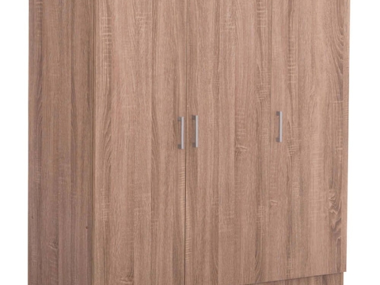 Ντουλάπα Τρίφυλλη Fuento HM2482.01 120x40x123,5cm Sonoma Τρίφυλλη