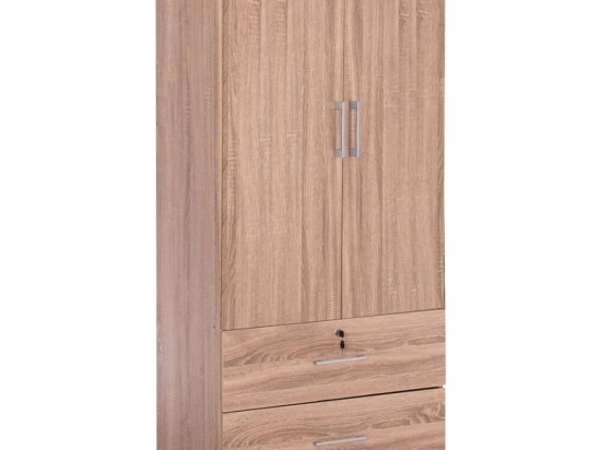 Ντουλάπα Δίφυλλη Reina HM2484.11 80x48x183cm Sonoma Δίφυλλη