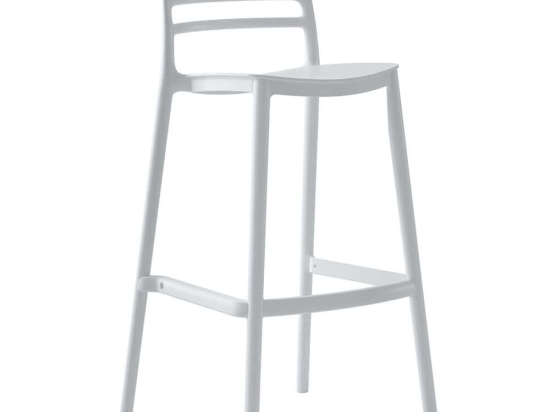 Σκαμπό Bar Snod HM6099.01 37,2x50x101,5cm White