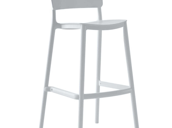 Σκαμπό Bar Snod2 HM6100.01 37,2x50x101,5cm White