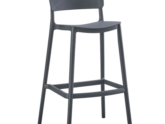 Σκαμπό Bar Snod2 HM6100.03 37,2x50x101,5cm Grey