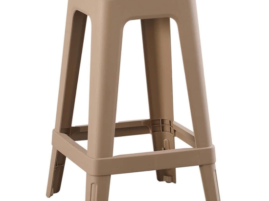 Σκαμπό Zeb HM6128.05 35x35x65cm Cappuccino