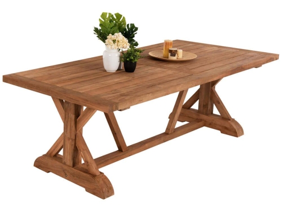Τραπέζι Kronos HM5964 240x100x75cm Natural Ξύλο