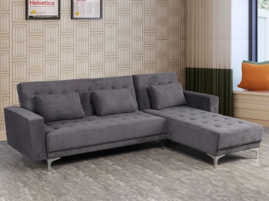 Καναπές Γωνία Αναστρέψιμος Eliza HM3145.02 Dark Grey 244Χ162Χ84Υ εκ. Ύφασμα