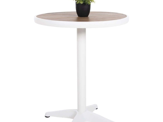 Τραπέζι Κήπου Alexa HM6086.02 Φ60x73cm White-Natural