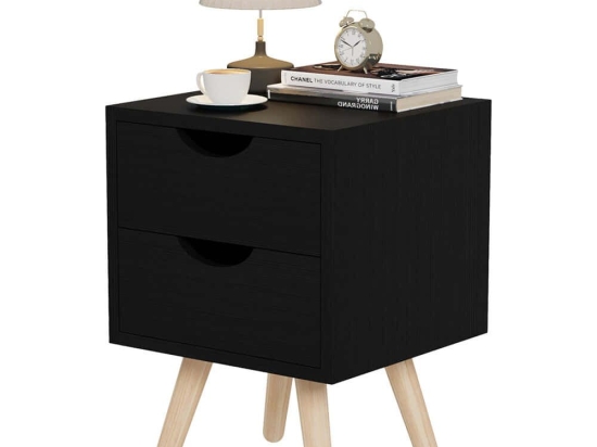 Κομοδίνο Dinkl HM2472.02 29,5x29,5x45cm Black Wenge