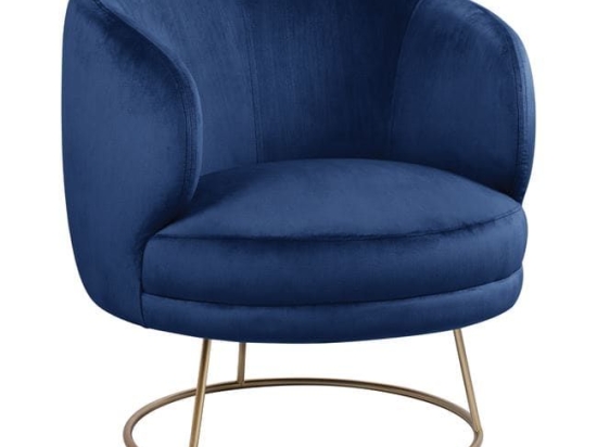 Πολυθρόνα Blue HM8403.08 80X75X82Υ εκ. Βελούδο, Μέταλλο