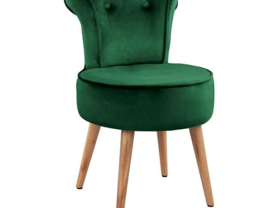 Σκαμπό Guillem Dark Green HM8469.03 44,5X50X70Y εκ. Βελούδο