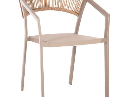 Πολυθρόνα HM5891.23 57x63x82cm Champagne