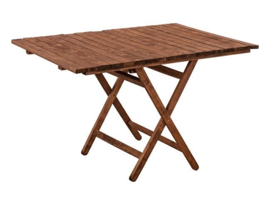 Τραπέζι Σκηνοθέτη Λήμνος Wallnut HM5649.01 120X80X75Y εκ.