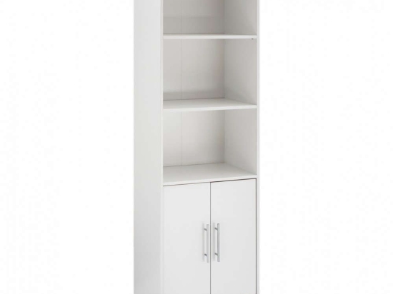 Βιβλιοθήκη HM2027.05 60x30x180cm White Μελαμίνη