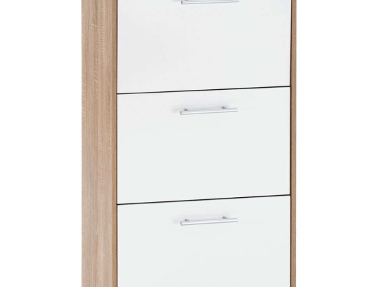 Παπουτσοθήκη Davina HM2221.06 62x24x110cm Sonoma-White Μελαμίνη
