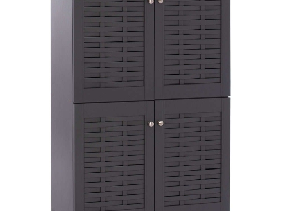Παπουτσοθήκη - Ντουλάπι Kabira HM2210.10 77x34x123cm Grey Ξύλο
