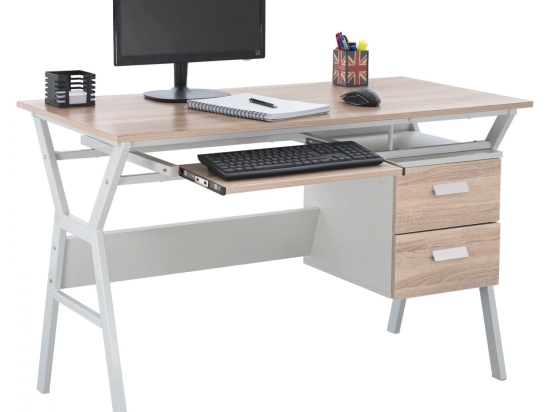 Γραφείο HM2130.01 120X60X76cm Sonama-White