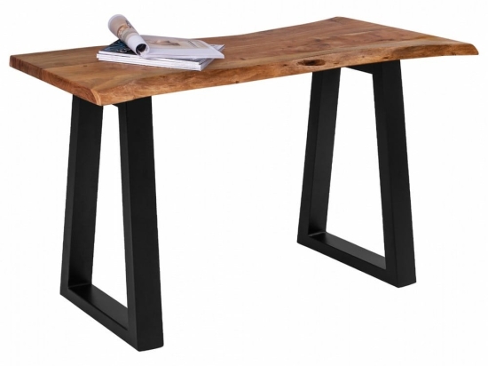 Κονσόλα Montana HM8339.11 Από Μασίφ Ξύλο Ακακίας 130x45x78Ycm Natural Μέταλλο,Ξύλο