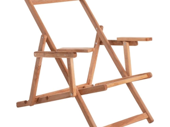 Σεζλόνγκ Λήμνος HM5799.02 62,5x97x105cm 2x1 Με Μπράτσα Εμποτισμού Natural