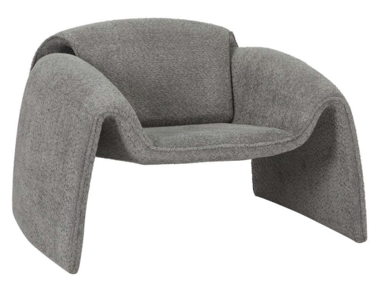 Πολυθρόνα Laforge HM9679.01 100x83x66cm Μεταλλικός Σκελετός Με Ύφασμα Grey Μέταλλο,Ύφασμα